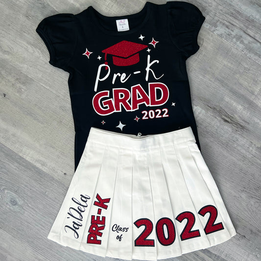 Grad Tennis Skirt Set